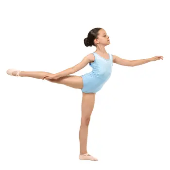 Capezio Eloise leotard, leotard for girls - Light blue Capezio