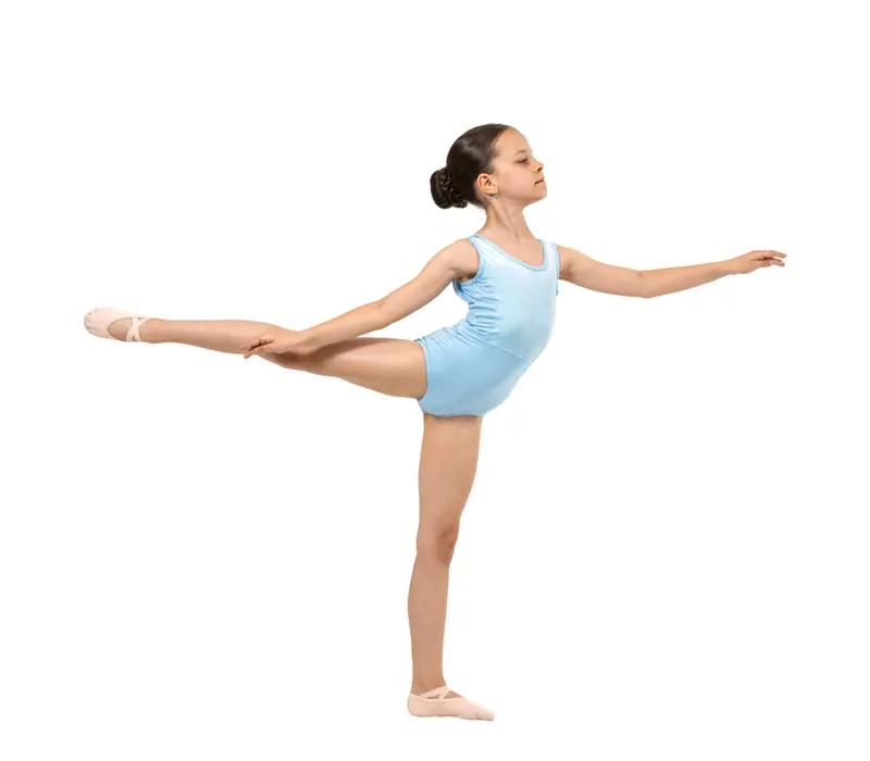 Capezio Eloise Leotard, Tank Leotard for Girls - Light blue Capezio