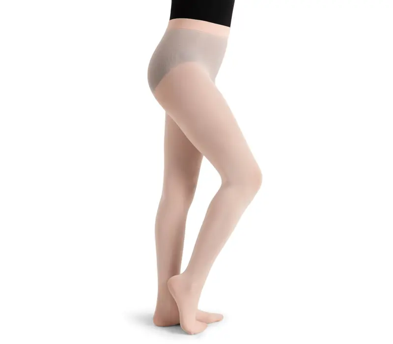Capezio ultra soft Footed Tight,  Girls' Footed Tights - Ballet pink Capezio
