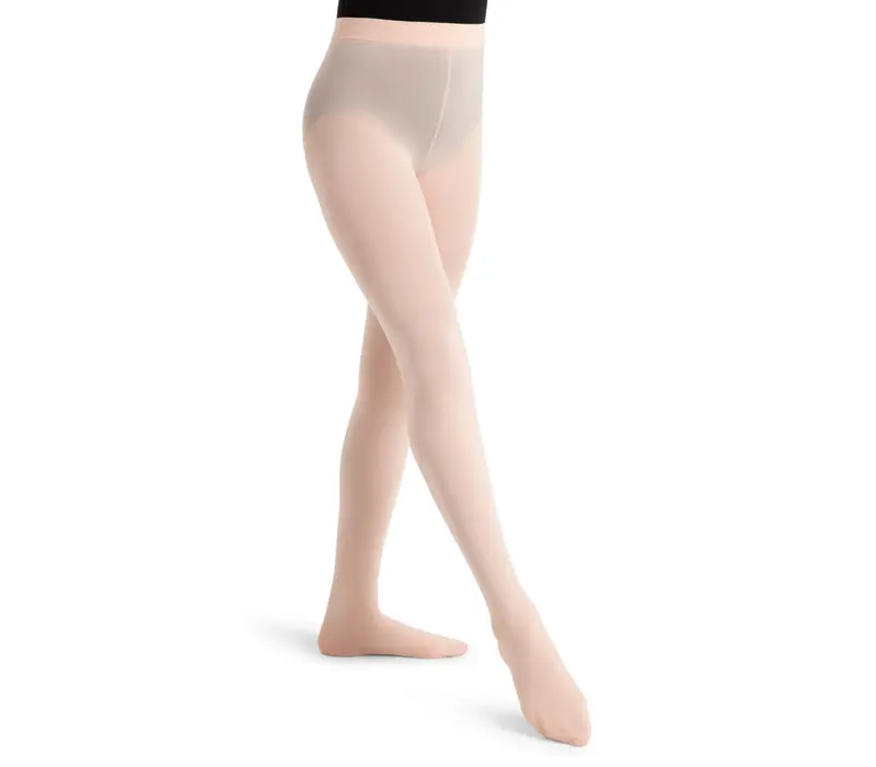 Capezio ultra soft Footed Tight,  Girls' Footed Tights - Ballet pink Capezio