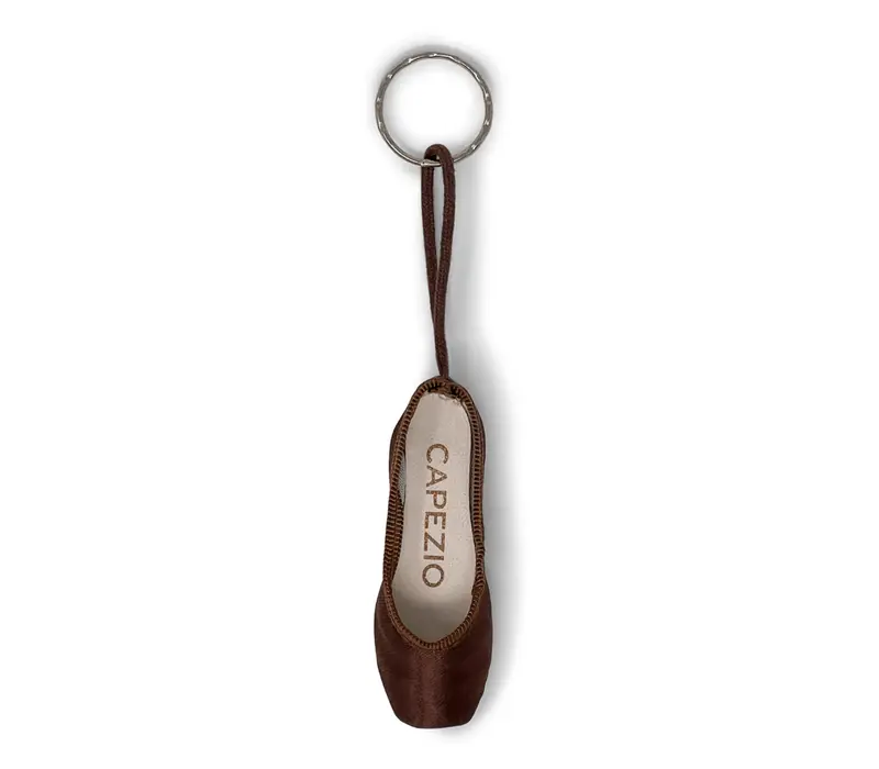 Capezio Pointe Shoe Keychain - Dark brown