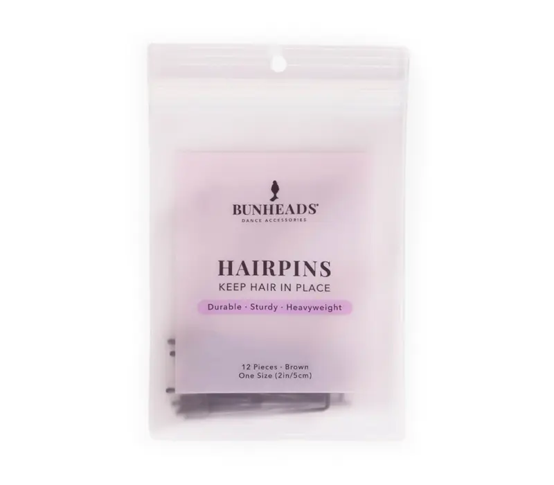 Bunheads, bobby pins 5 cm, 2" - Brown