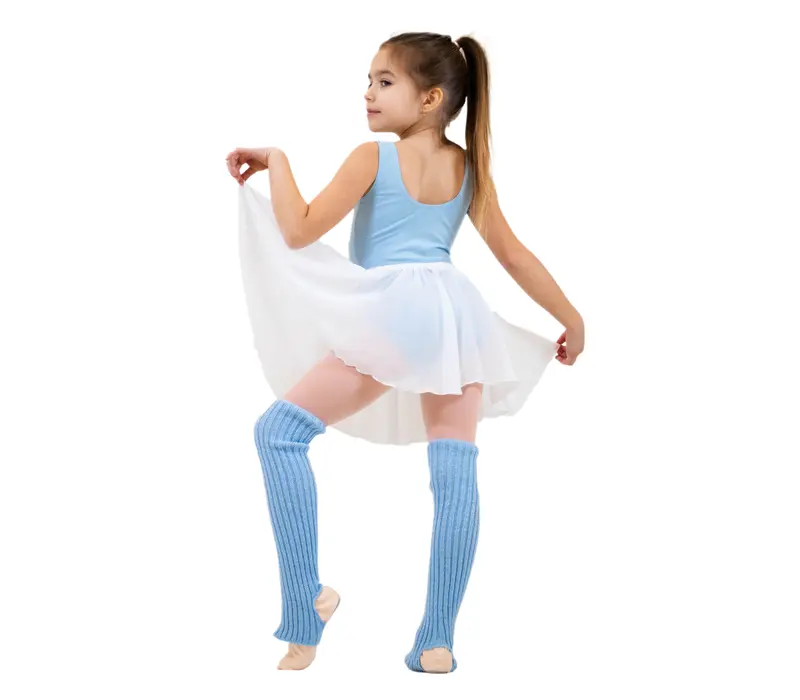 Capezio children ballet leotard with belt - Light blue Capezio