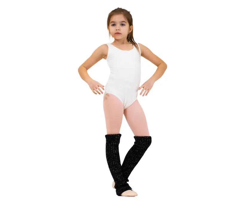 Capezio children ballet leotard with belt - White