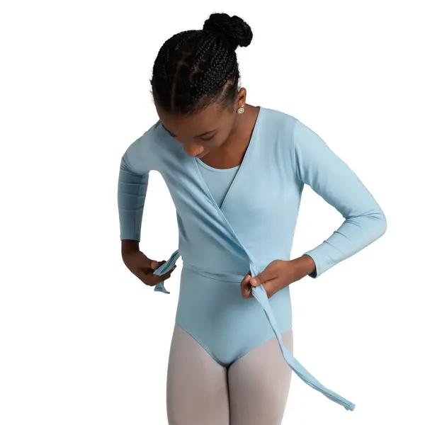 Capezio Cross Over Top, a Warm-up Top for Girls