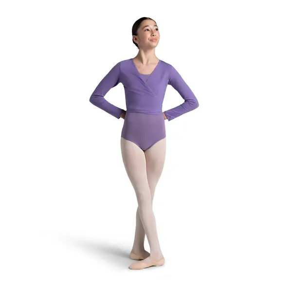 Capezio Cross Over Top, a Warm-up Top for Girls