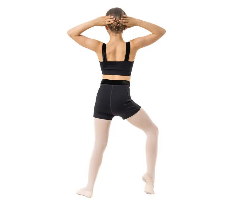 Capezio Catherine Top, Crop Top for Girls - Black