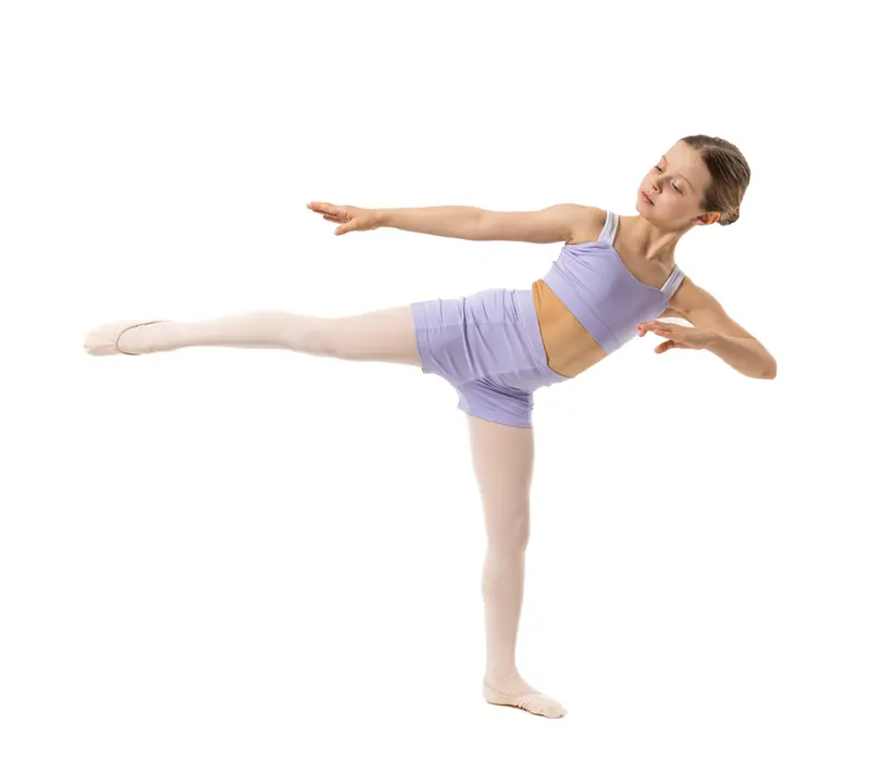Capezio Catherine Top, Crop Top for Girls - Lavender