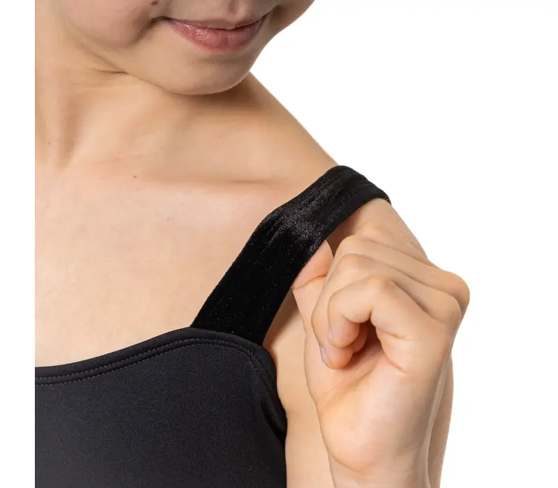 Capezio Catherine Top, Crop Top for Girls - Black