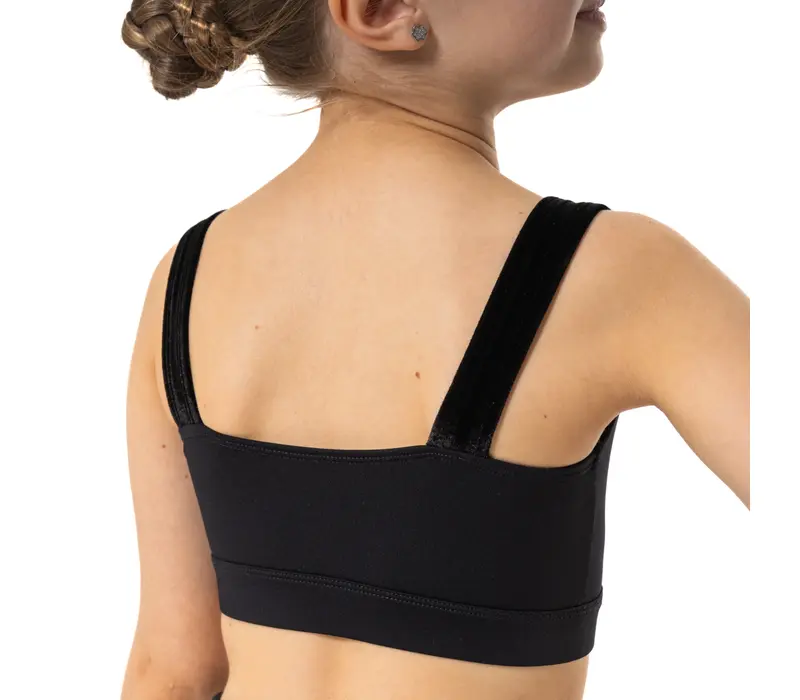 Capezio Catherine Top, Crop Top for Girls - Black