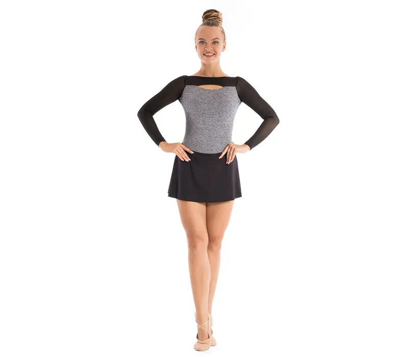 Capezio Activ, long sleeve leotard - Grey