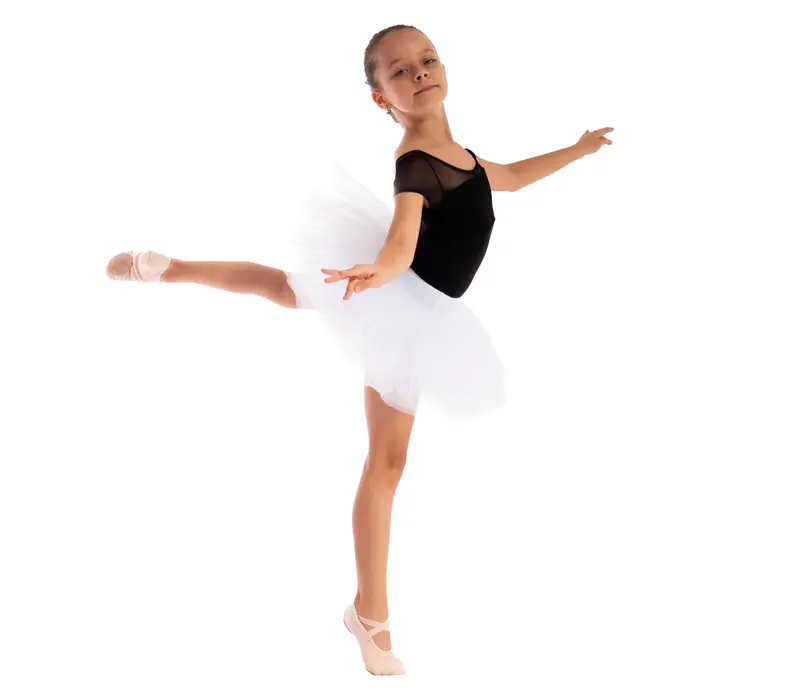 Capezio Galaxy, Children's Short Sleeve Leotard - Black
