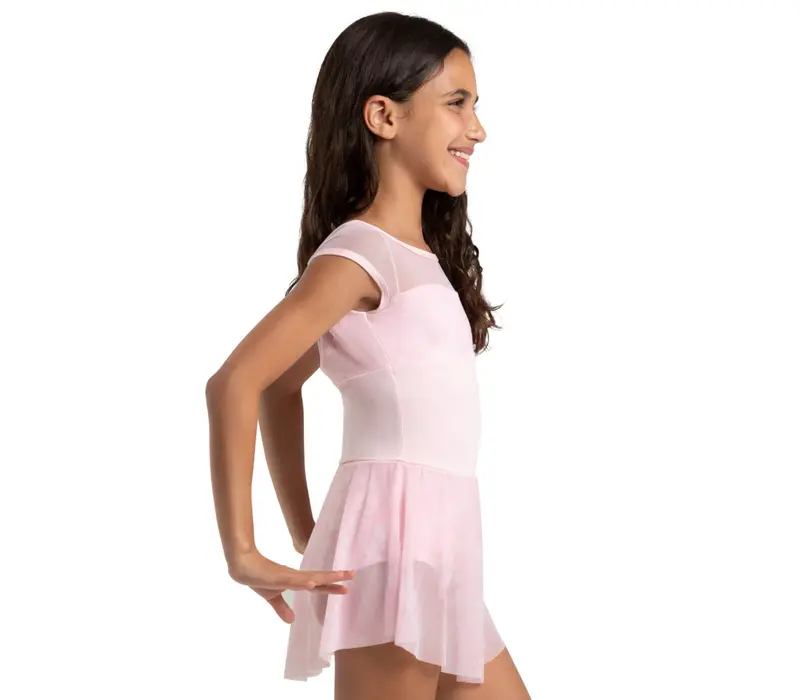 Capezio Opal, Girls’ Leotard with Skirt - Pink Capezio