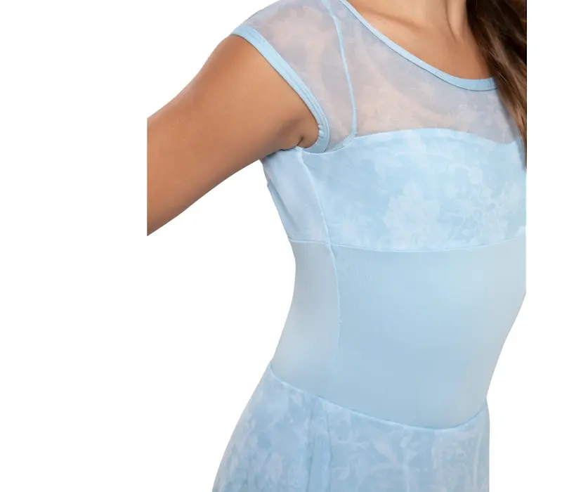 Capezio Opal, Girls’ Leotard with Skirt - Light blue Capezio