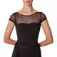 Capezio Meryl Mesh Yoke Short Sleeve, ballet leotard