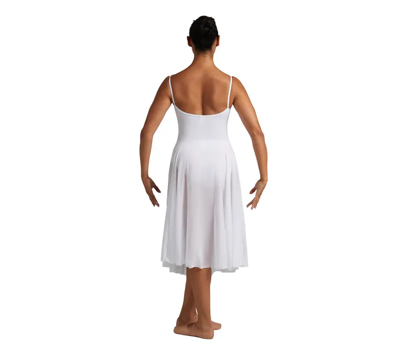 Capezio Mid Calf Full Circle skirt, women's circle skirt Capezio Mid Calf Full Circle skirt, women's circle skirt - White