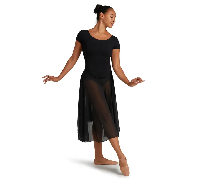 Capezio Mid Calf Full Circle skirt, women's circle skirt Capezio Mid Calf Full Circle skirt, women's circle skirt - Black