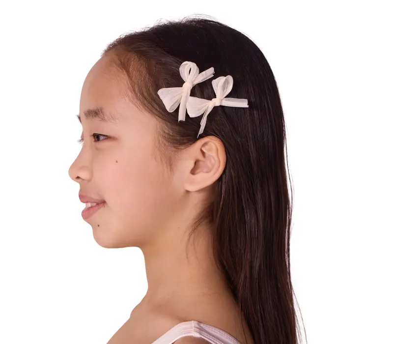 Capezio Petite Barrete Set, Set of Hair Clips - Creamy