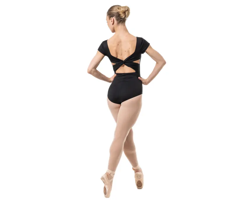 Capezio Portoro, women's short-sleeve leotard Capezio Portoro, women's short-sleeve leotard - Black