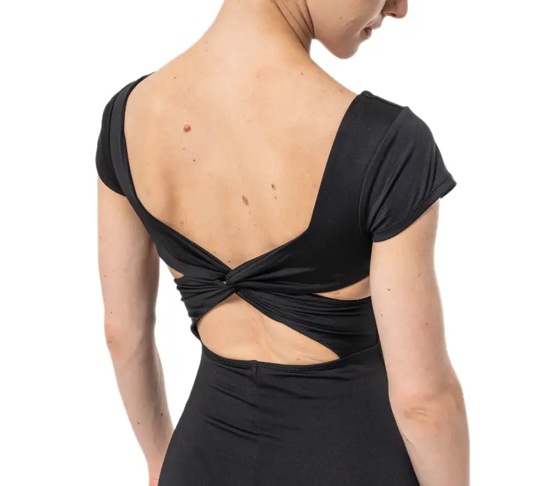 Capezio Portoro, women's short-sleeve leotard Capezio Portoro, women's short-sleeve leotard - Black