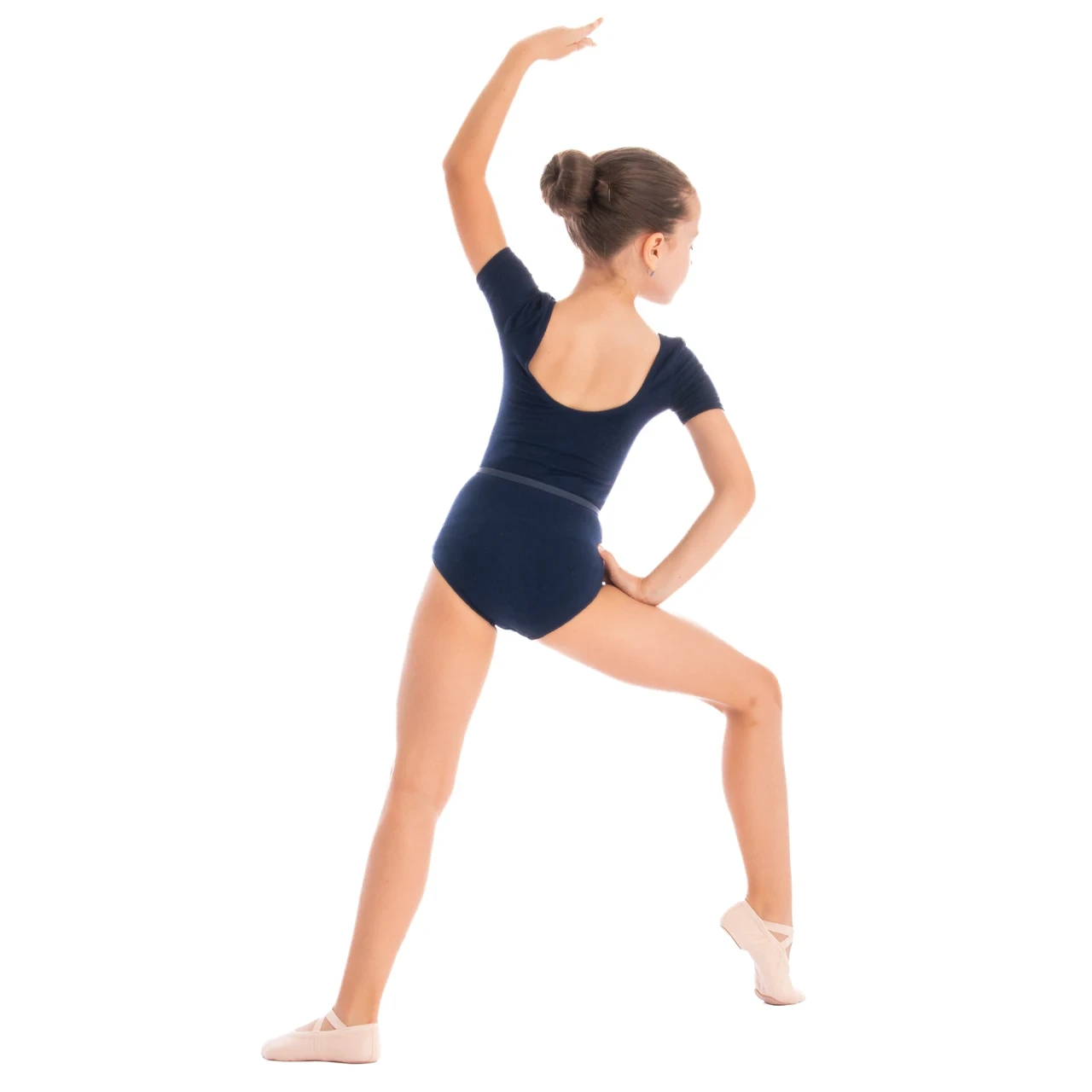 Justaucorps à Manches Courtes Capezio Pour Femme - En Coton/élasthanne - Encolure Classique - Pour Danse, Studio, Entraînement