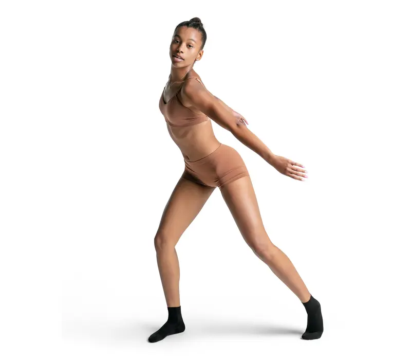 Capezio Seamless Short, women's seamless shorts Capezio Seamless Short, women's seamless shorts - Mocha Capezio