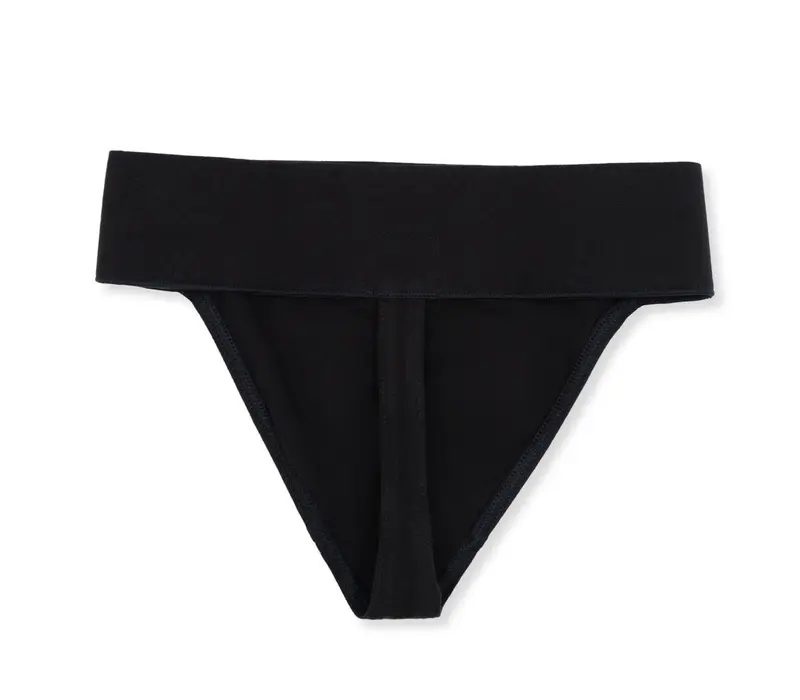 Capezio Self Lined Thong Dance Belt - Black