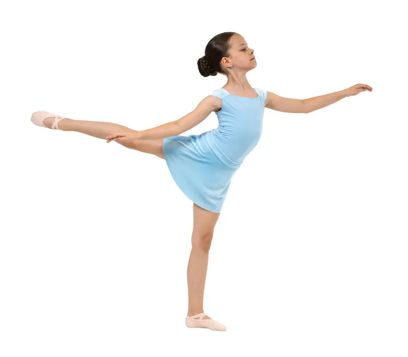 Capezio Simone Skirt, Skirt for Girls - Light blue Capezio