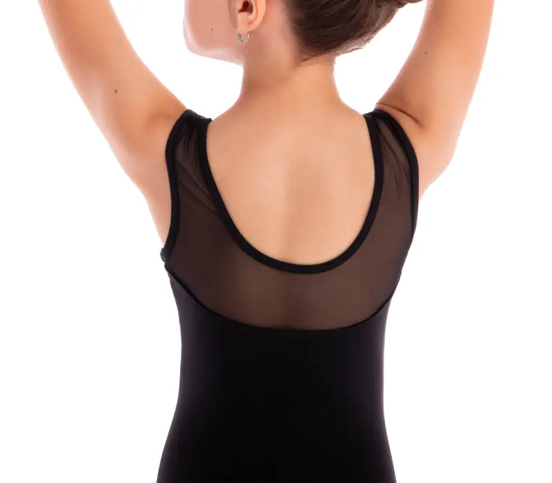 Capezio Star Mars Mesh Back Leotard, Children's Tank Leotard - Black