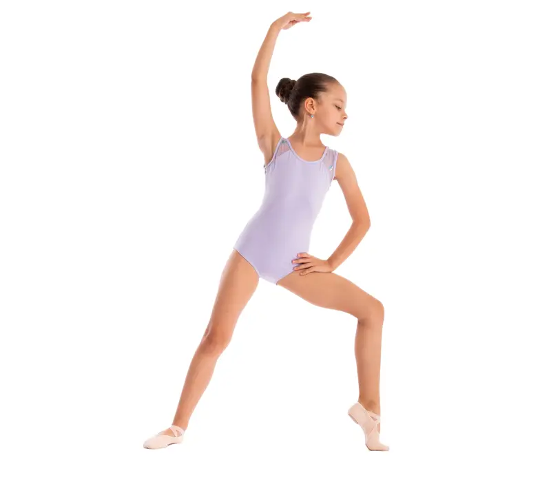 Capezio Star Mars Mesh Back Leotard, Children's Tank Leotard - Lavender
