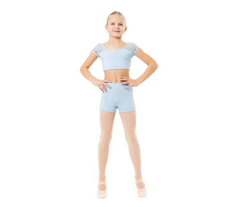 Bloch Alexia, top for girls - Light blue Capezio