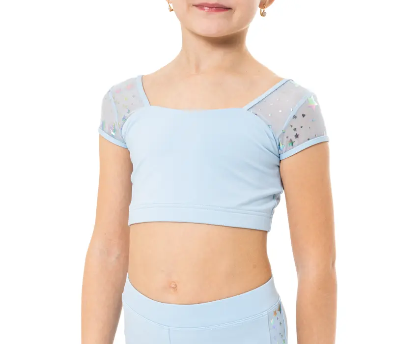 Bloch Alexia, top for girls - Light blue Capezio