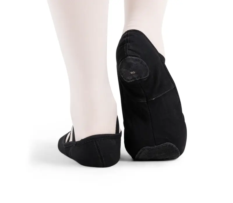 Capezio Stella, canvas ballet slippers for boys - Black