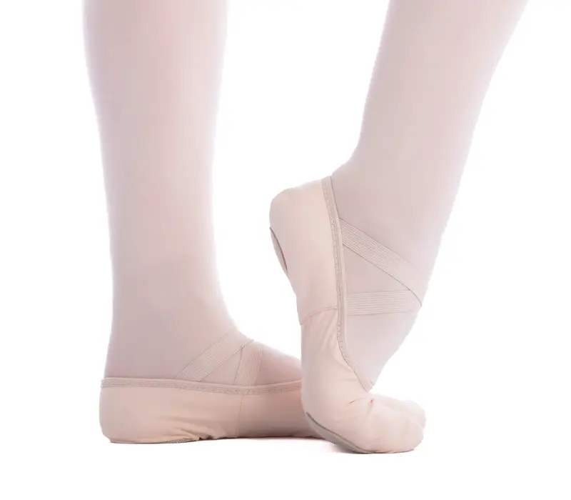 Capezio Stella, women's canvas ballet slippers - Ballet pink Capezio