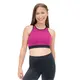 Capezio Colourblock High Neck Bra Top, sporty bra - Coal cranberry dream Capezio