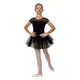 Capezio Keyhole Back Tutu Dress, a leotard with a tutu skirt for children - Black