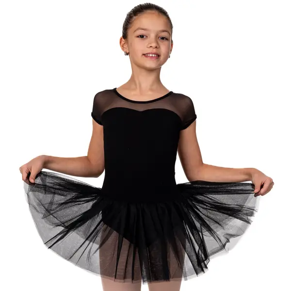 Capezio Keyhole Back Tutu Dress, a leotard with a tutu skirt for children