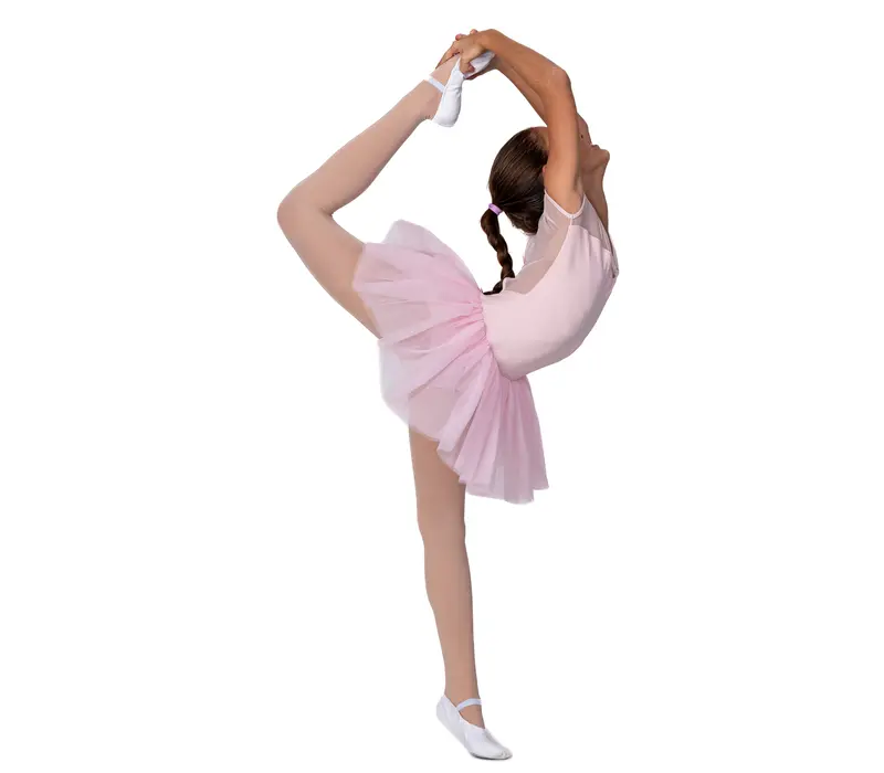 Capezio Keyhole Back Tutu Dress, a leotard with a tutu skirt for children - Pink Capezio