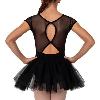 Capezio Keyhole Back Tutu Dress, a leotard with a tutu skirt for children