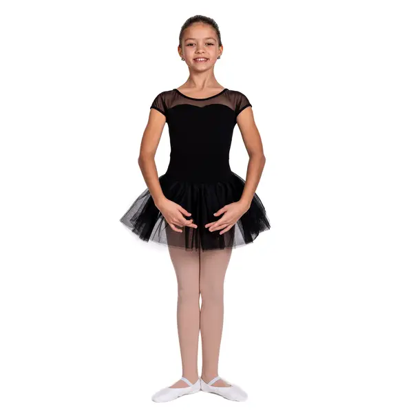 Capezio Keyhole Back Tutu Dress, a leotard with a tutu skirt for children