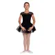 Capezio Keyhole Back Tutu Dress, a leotard with a tutu skirt for children - Black