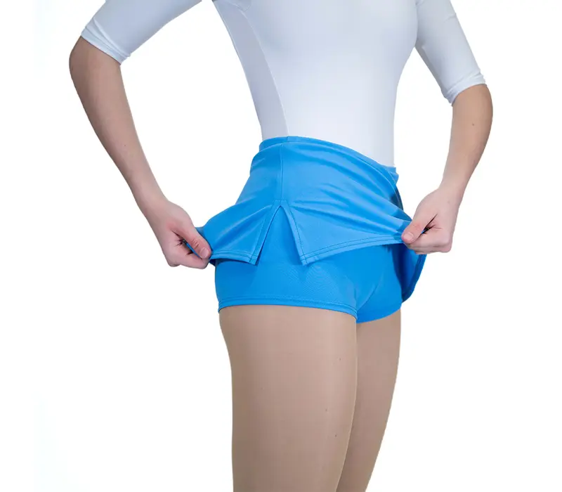 Capezio, skirt with shorts - Columbua blue
