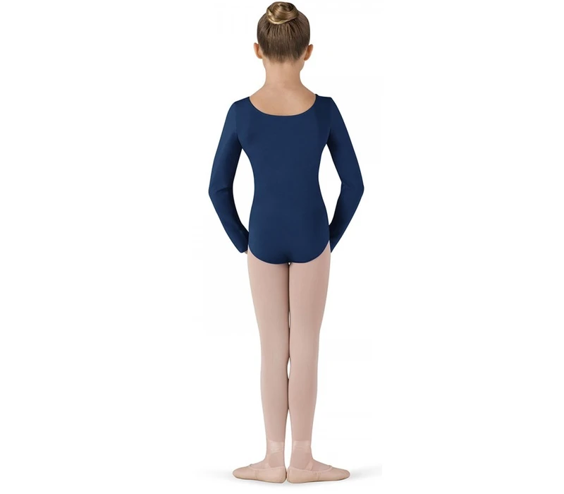 Bloch Petit, long sleeve leotard - Navy Bloch