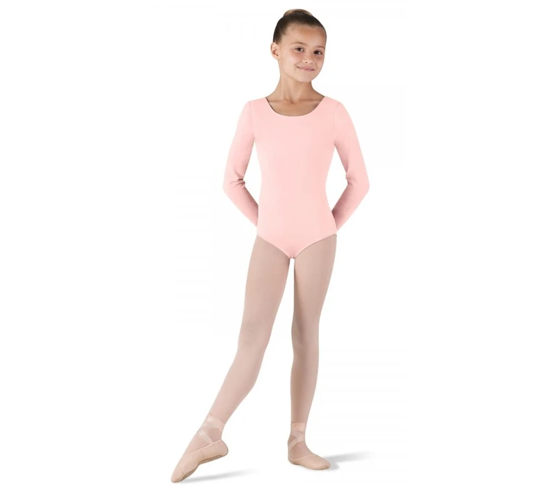 Bloch Petit, long sleeve leotard - Light Pink Bloch