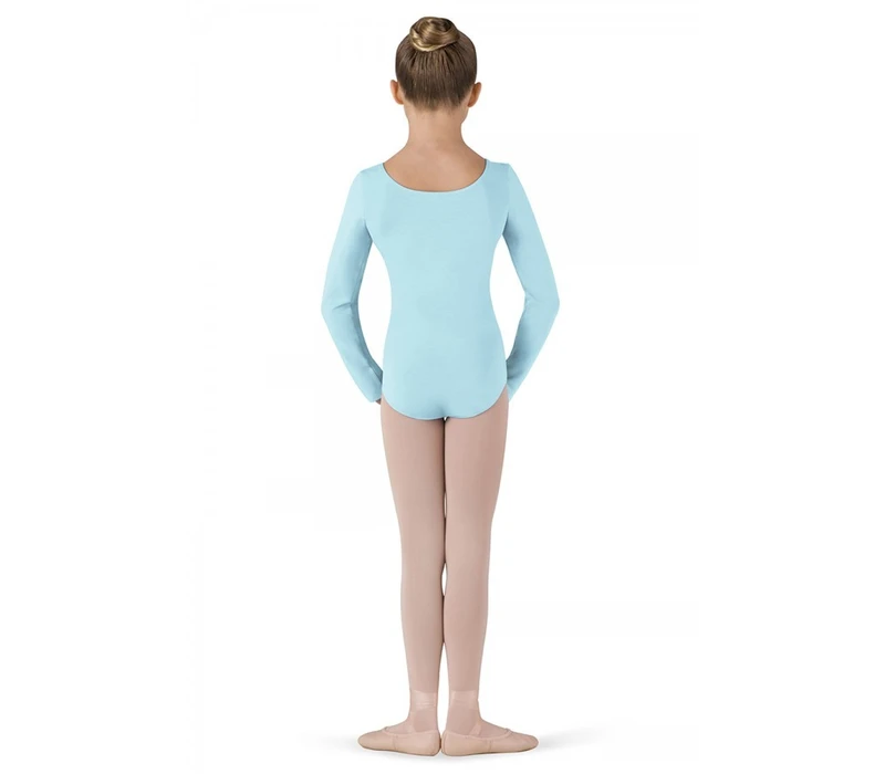 Bloch Petit, long sleeve leotard - Pastel Blue Bloch