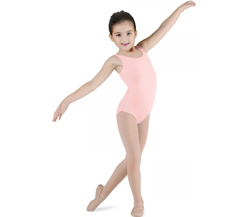 Bloch Dynamic, tank leotard for children - Light Pink Bloch