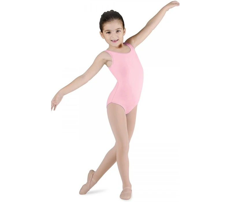 Bloch Dynamic, tank leotard for children - Candy Pink Bloch