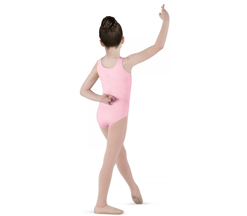 Bloch Dynamic, tank leotard for children - Candy Pink Bloch