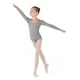 Bloch Meglio, long sleeve leotard - Light Grey Bloch