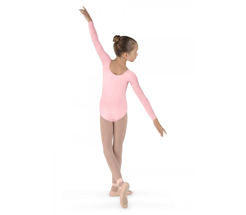 Bloch Meglio, long sleeve leotard - Light Pink Bloch